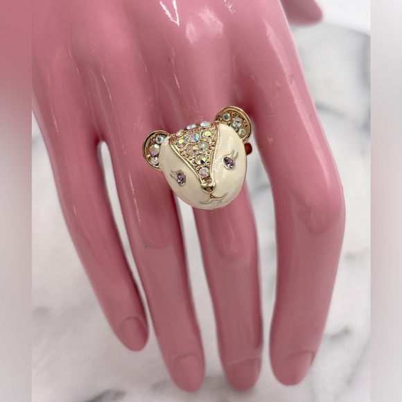 Crystal‎ Teddy Bear Ring Jewelry - Picture 3 of 6